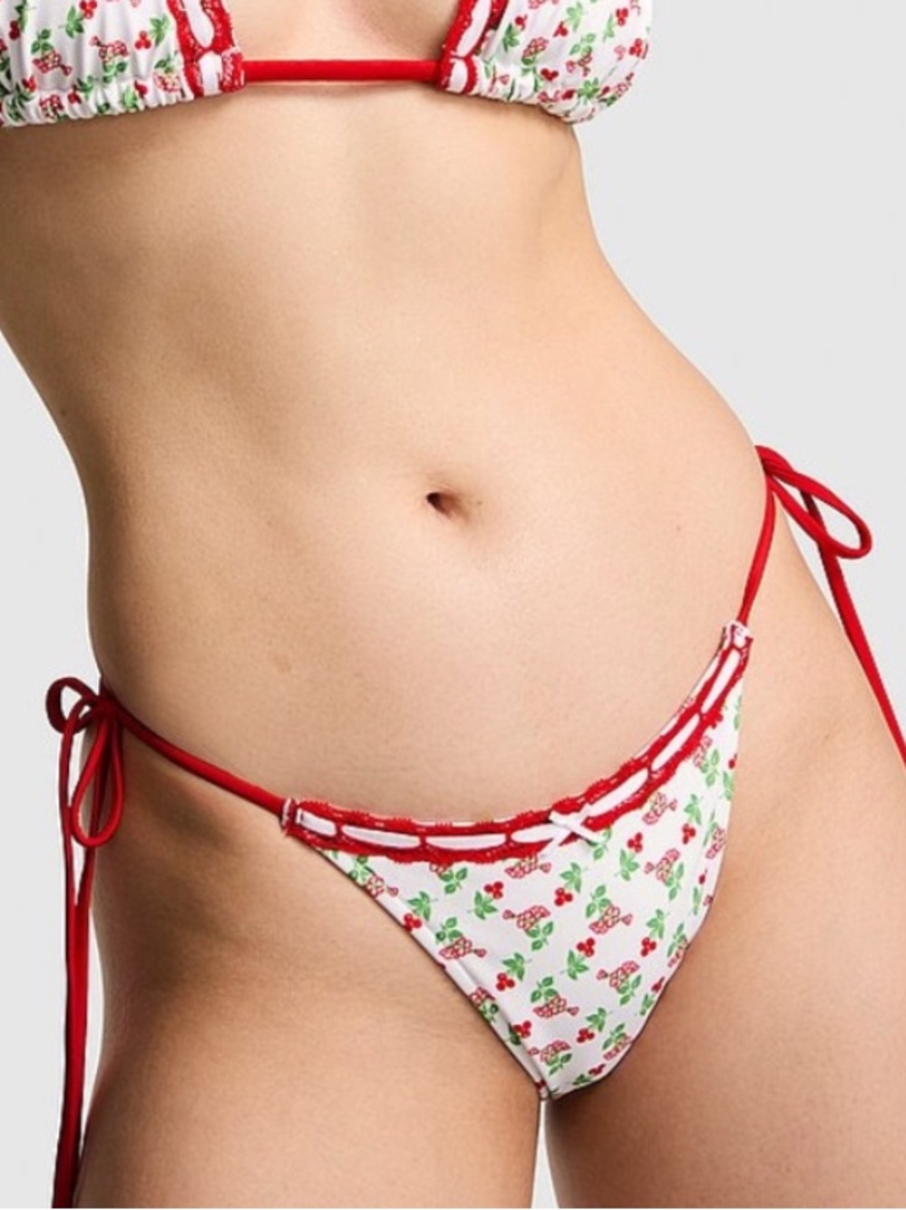 New! PINK BY FRANKIES BIKINIS ROSEMARY ITSY BOTTOM XS 34669